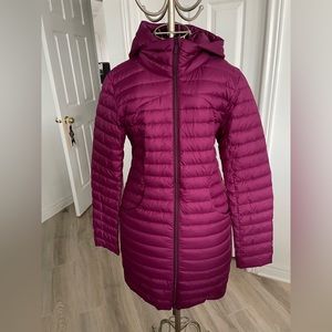 Purple Lululemon Pack It Down Long Jacket